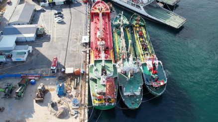 Haydarpaşa Limanında korkutan gemi yangını