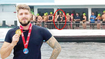 Uyarıya rağmen yanlış yöne yüzmüş