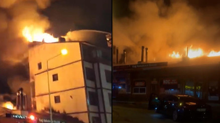 Erzurumda restoranda çıkan yangın evler ve otele sıçradı... Vali Çiftçi: Kontrol altına alındı Erzurumda restoranda çıkan yangın evler ve otele sıçradı... Vali Çiftçi: Kontrol altına alındı