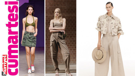 Kargo pantolon ve etekler sonbaharın da gözdesi… Hem salaş hem de şık