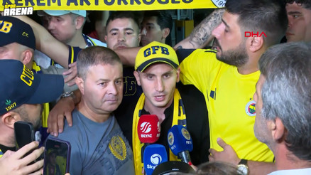 Fenerbahçenin yeni transferi Kerem Aktürkoğlu, İstanbula geldi