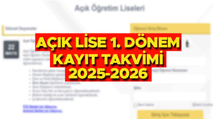 MEB AÇIK LİSE (AÖL) 1. DÖNEM MEB KAYIT TARİHLERİ 2025-2026 || Açık öğretim lisesi yeni kayıt kılavuzu yayınlandı mı Yeni dönem AÖL kayıtları başladı mı, ne zaman yapılacak