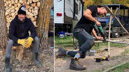 Ünlü oyuncu bambaşka bir dünyada... Göl kıyısında kendi elleriyle kulübe inşa etti... Şimdi kıyamete hazırlanıyor
