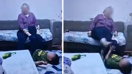 İzmirde torununu darbeden babaanne gözaltına alındı