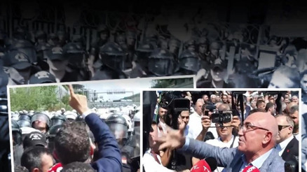 CHP İstanbul İl Binası önünde gerginlik