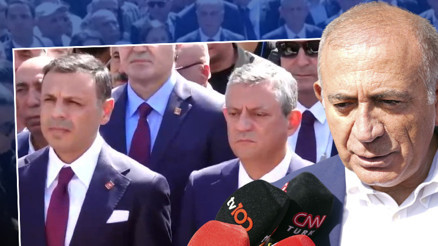 Taksimdeki CHP töreninde dikkat çeken an Özgür Çelik var, Gürsel Tekin yok