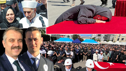İzmirde şehit düşen polislere acı veda Cenaze namazını şehidin imam babası kıldırdı... Ağlamayın, ağabeyim görse kızar İzmirde şehit düşen polislere acı veda Cenaze namazını şehidin imam babası kıldırdı... Ağlamayın, ağabeyim görse kızar