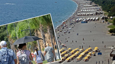 Okullar açıldı doluluk yarı yarıya düştü Dünyaca ünlü sahil turistlere kaldı