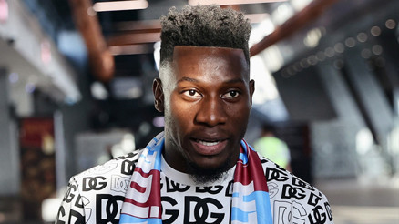 Trabzonsporun yeni transferi Andre Onana şehre geldi Fenerbahçe için hazırım