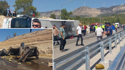 Mersinde otobüs ile kamyon çarpıştı: 3 can kaybı