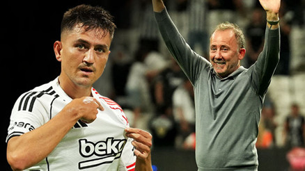 Beşiktaşta Cengiz Ünder galibiyeti kurtardı Sergen Yalçının sözleri akıllara geldi