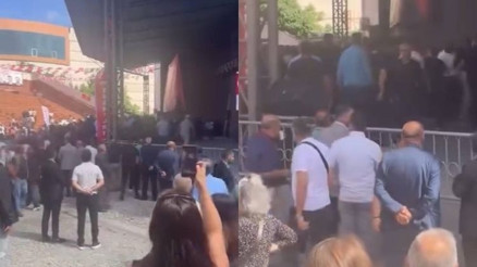 CHP Esenyurt İlçe Kongresinde kavga çıktı, kavgayı polis ekipleri ayırdı