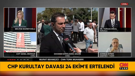 CHPnin kurultay iptali davası ertelendi