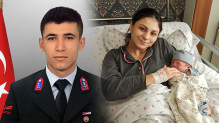 Şehit jandarma dün toprağa verilmişti, bugün bebeği dünyaya geldi | Bebeğe babasının ismi verildi