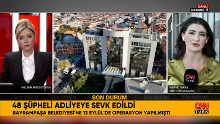 Bayrampaşa Belediyesine yönelik yolsuzluk soruşturmasında gözaltına alınan 48 şüpheli adliyede