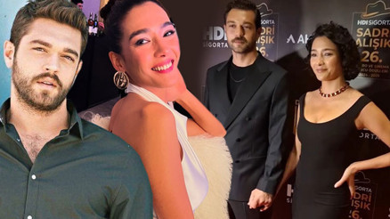 6 yıl sonra ilk kez el ele... Aybüke Pusat sevgilisi Furkan Andıç ile ödül töreninde
