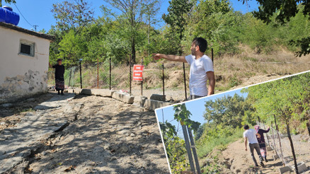 10 yıllık yolu beton bloklarla kapattı Evine ulaşamayan aile isyan etti: Yangın olsa neyle müdahale edecekler