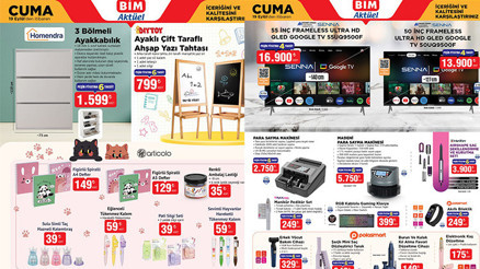 SATIŞA ÇIKTI BİM İNDİRİMLİ ÜRÜNLER AFİŞİ 19 EYLÜL 2025 KATALOĞU 🔴🛒 (RAFLARDA) || Bimde bu hafta cuma neler var Bim aktüel broşürü Para Sayma Makinesi, Kuklalı Keçeli Kitaplar, Ayaklı Çift Taraflı Ahşap Yazı Tahtası satışta