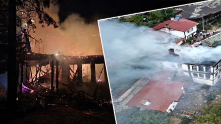 Boluda Osmanlıdan kalma tarihi konak alevlere teslim oldu