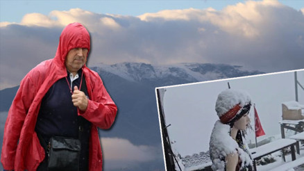 Beklenen kar yağışı geldi Yılın ilk karı bu bölgelere yağdı | Meteoroloji uyardı: Kuvvetli sağanak ve fırtına geliyor