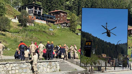 Ayder Turizm Merkezinde mahsur kalan vatandaşlar için tahliye çalışması başlatıldı