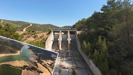 Baraj kurudu İlçenin su ihtiyacı kuyulardan karşılanıyor