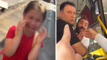İETT otobüsünde karekod kavgası | Yolcu ile şoför birbirine girdi, küçük kız gözyaşlarına boğuldu