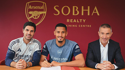 Arsenal, Saliba ile yeni sözleşme imzaladı