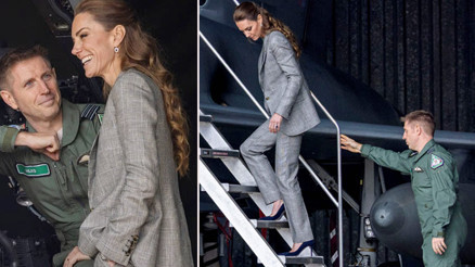 Sadece Galler değil bir de mavi gökler prensesi... O ayağındakilerle geri geri merdivenden indi... Hayran hayran izlediler