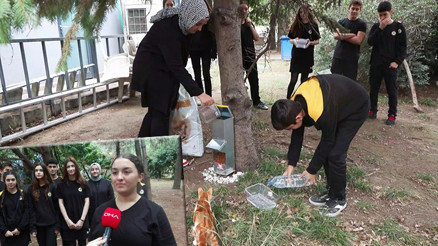 Demirören Medya ve Teknoloji MTAL öğrencilerinden sokak hayvanlarına anlamlı destek