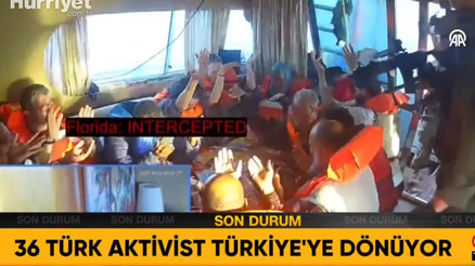 Sumud Filosu teknelerinde yer alan 36 Türk vatandaşı bugün yurda dönüyor Sumud Filosu teknelerinde yer alan 36 Türk vatandaşı bugün yurda dönüyor