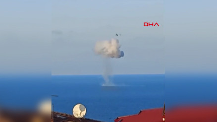 Trabzon açıklarında bulunan insansız deniz aracı, kontrollü olarak imha edildi