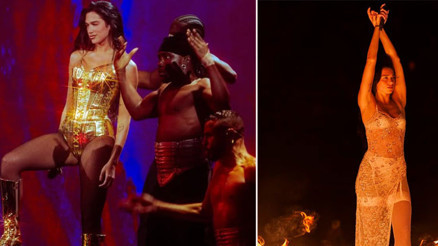 İç çamaşırıyla şarkı söylemek moda mı oldu Yıldız şarkıcının hayranları birbirine girdi