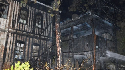 Atatürkün kaldığı konak yangında zarar gördü