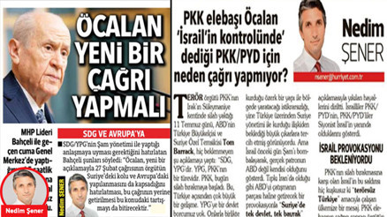 PKK elebaşı Öcalan, Siyonist İsrail uşağı SDG/PYD-YPG terör örgütüne neden çağrı yapmıyor