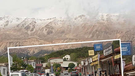 Bu görüntüler sıcağıyla meşhur ilimizden: Mevsimin ilk karı düştü