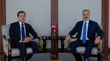 Dışişleri Bakanı Hakan Fidan, IKBY Başkanı Neçirvan Barzani ile görüştü