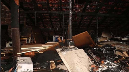 1.5 yaşındaki çocuğun boynunu kesti, evini ateşe verdi