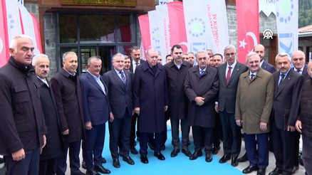 Cumhurbaşkanı Erdoğan, Ayder Yaylası’ndaki Tenzile Erdoğan Termal Tesisleri’ni ziyaret etti