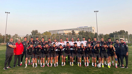 17 Yaş Altı Milli Futbol Takımı, hazırlık maçında Özbekistanla yenişemedi