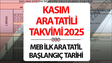 MEB KASIM ARA TATİLİ TAKVİMİ 2025 - 2026 || Okullarda ara tatil ne zaman, Kasımın kaçında başlıyor 1. Dönem ilk ara tatile kaç gün kaldı, okullar ne zaman kapanacak 1 haftalık tatil başlangıcı ve tarihleri... MEB KASIM ARA TATİLİ TAKVİMİ 2025 - 2026 || Okullarda ara tatil ne zaman, Kasımın kaçında başlıyor 1. Dönem ilk ara tatile kaç gün kaldı, okullar ne zaman kapanacak 1 haftalık tatil başlangıcı ve tarihleri...
