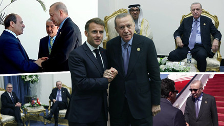 Cumhurbaşkanı Erdoğandan Mısırda diplomatik temaslar