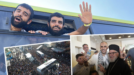 Dünyanın konuştuğu görüntüler: Filistinli esirler böyle özgürlüğüne kavuştu