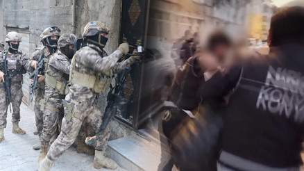 Konya merkezli dev narkotik operasyonu: 421 gözaltı