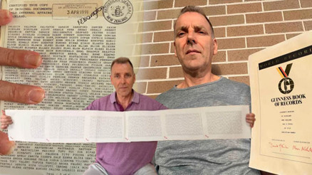 Adını söylemesi tam 20 dakika sürüyor: 2253 kelimelik bir isim Sonunda hedefine ulaştı ama en zor an nikah törenindeydi Adını söylemesi tam 20 dakika sürüyor: 2253 kelimelik bir isim Sonunda hedefine ulaştı ama en zor an nikah törenindeydi