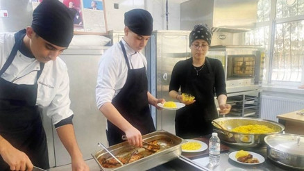 Meslek lisesinde Portekiz mutfağı