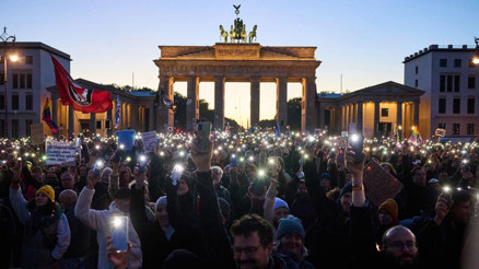 Berlinde ırkçılık protestosu