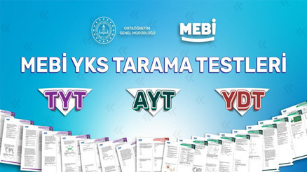 MEBİ’de YKS tarama testleri MEBİ’de YKS tarama testleri