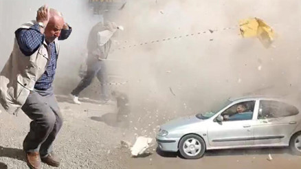 Kontrollü yıkım kontrolden çıktı, molozlar şarapnel gibi etrafa fırladı