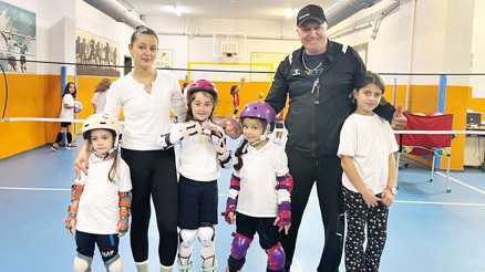 Devlet okulunda ‘paten’ dersleri